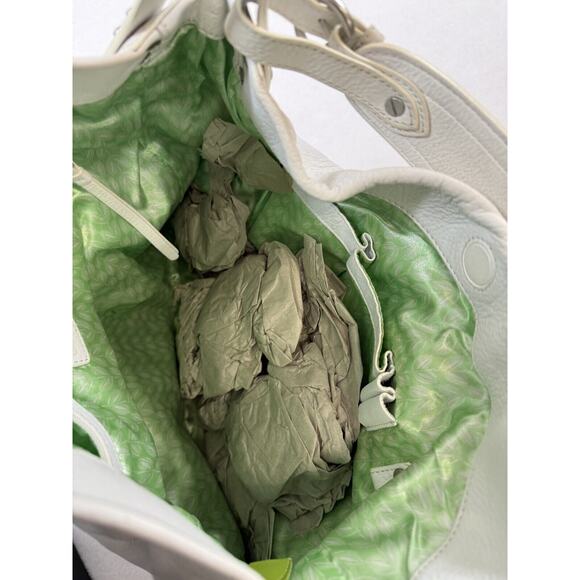 Sigrid Olsen 100% Leather Boho‎ Purse White Hobo Shoulder - Picture 5 of 11